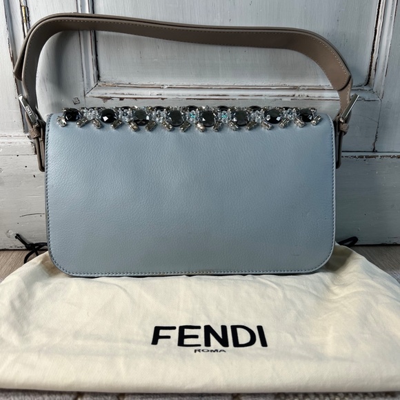 Extremely Rare Fendi Crystal Studded Baguette - Picture 2 of 12